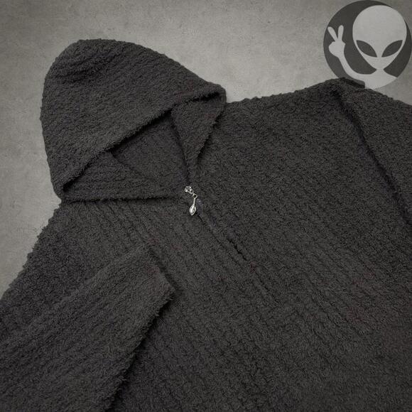 Other - Custom Wool Robe adult extra large grey quarterzip hooded